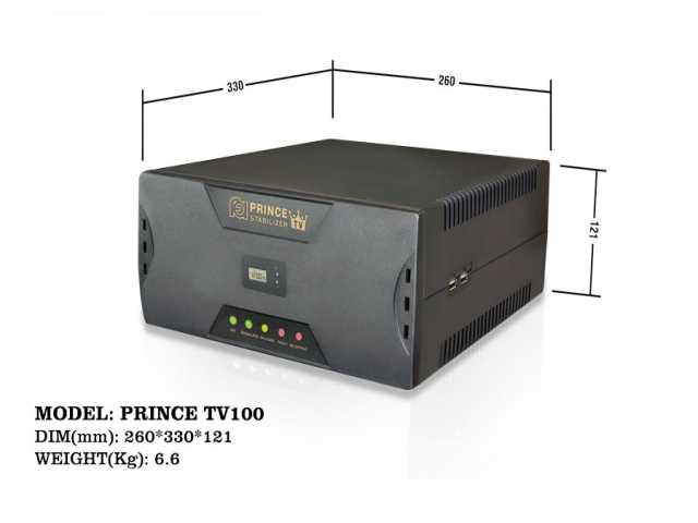 استابیلایزر فاراتل هوشمند لوازم الکترونیک خانگی PRINCE TV100 PRINCE TV100 stabilizer