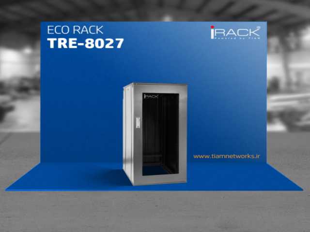  کد محصول : TRE-8027 رک ایستاده تیام 27یونیت عمق 80  ECO Rack - 80cm Depth - 27 Unit Height