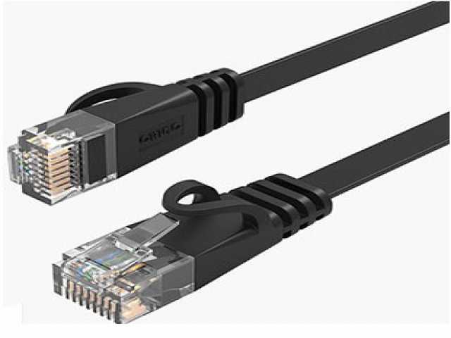 کابل شبکه CAT6 تخت اوریکو مدل PUG-C6B طول 10 متر  Orico PUG-C6B CAT6 Flat Gigabit Ethernet Cable 10M
