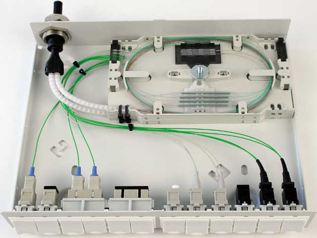 جعبه روكار فيبرنوري با قابليت نصب 6 خروجي دوتائي  N521.630 