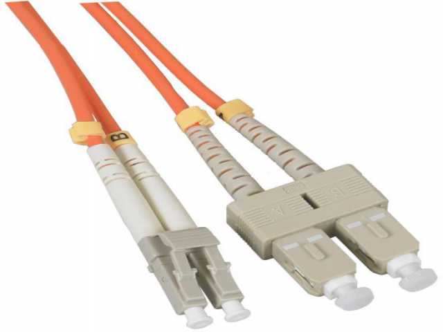 پچ کورد فیبر نوری اینفیلینک Infilink FO Patch Cord SC/PC-LC/PC, MM 50/125, Duplex ,3.0mm, orange,1m 