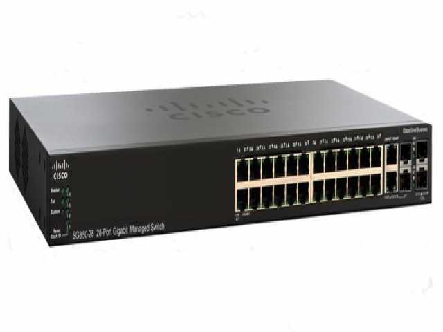 سوئیچ شبکه سیسکو SG350-28 Cisco SG350-28 28-Port Gigabit Managed Switch