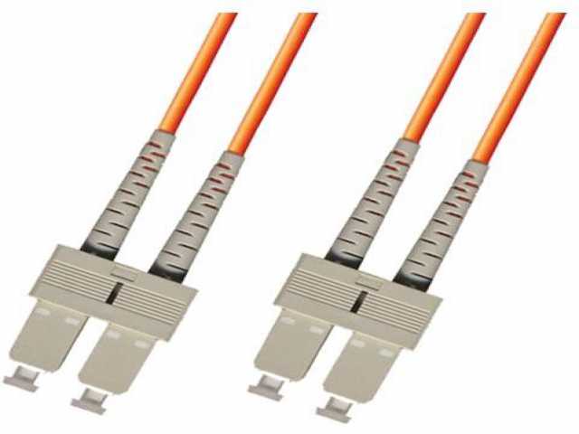 پچ کوردفیبر نوری اینفیلینک Infilink FO Patch Cord SC/PC-SC/PC, MM 50/125, Duplex, 3.0mm, orange, 3m - IP-FC5033 