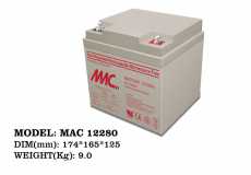 باتری MAC 12V28Ah	
